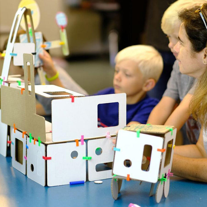 GoBox with Build-A-Bot and Mini Motors Supply Set