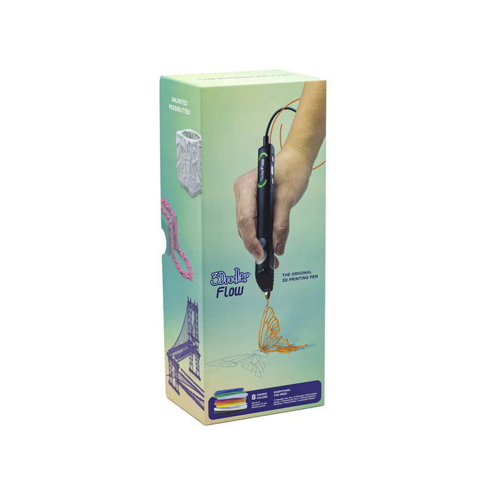 3Doodler Flow Essentials 3D Printing Pen Set (Single Unit)- (Ages 14+)