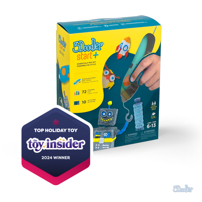 3Doodler Start+ Essentials 3D Printing Pen Set- (Ages 6 -13)