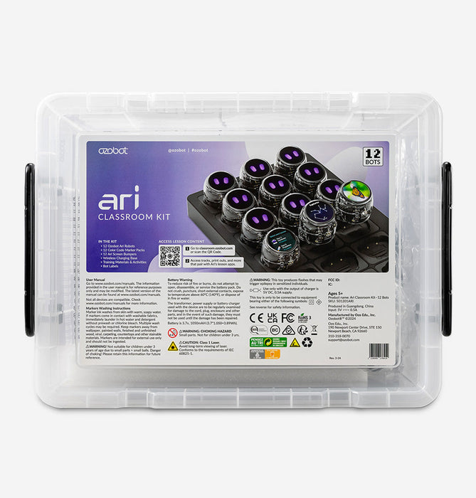New! Ari Classroom Kit - 12 Bots
