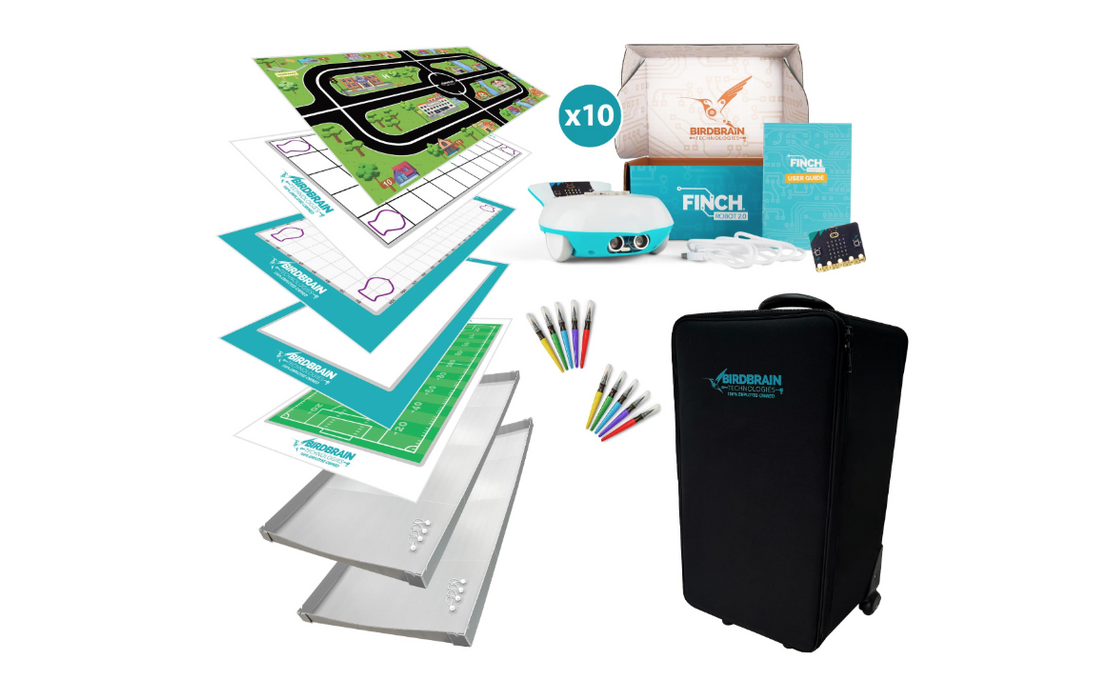 Finch Robot Classroom Solution (Does NOT Include micro:bits) - Shipping Costs Apply