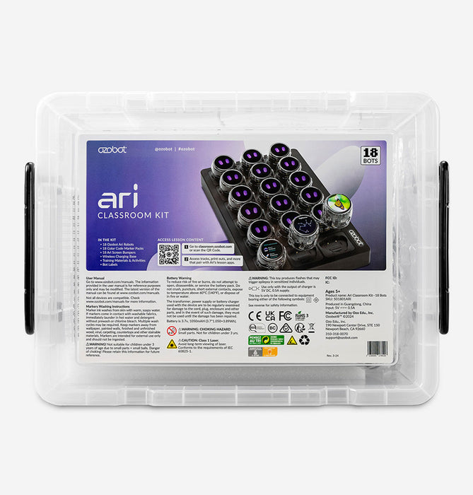 New! Ari Classroom Kit - 18 Bots