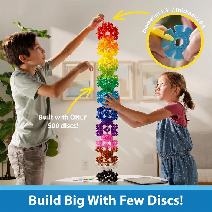 Brain Flakes® 500pcs Interlocking Plastic Disc Set - Classroom Set (10 Units)