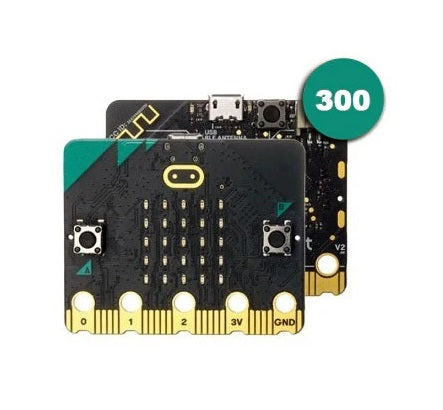 BBC micro:bit V2 300 Pack (Board Only) - FREE ! 50 x micro:bit Cables (Value $375)