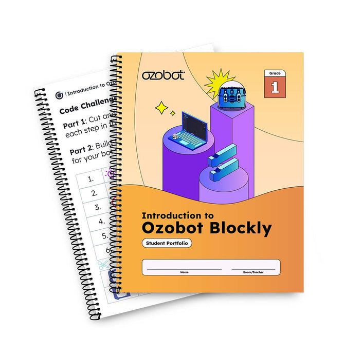 Introduction To Ozobot Blockly Curriculum: Student Portfolios (12 Pack) - Special Order Item 2-4 week delivery