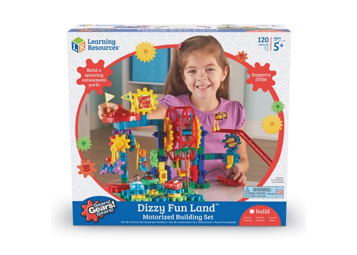 Gears! Gears! Gears!® Dizzy Fun Land™ Motorized Building Set