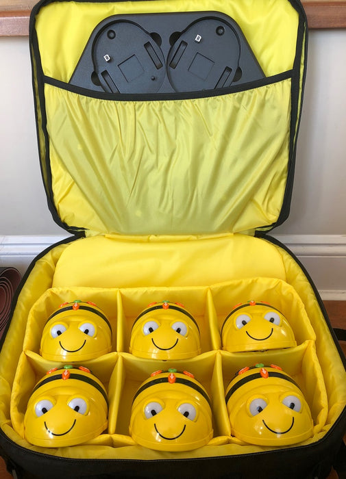 Bee-Bot Store and Charge Bundle - (6 Bee-Bots & Storage Bag & Docking Station)