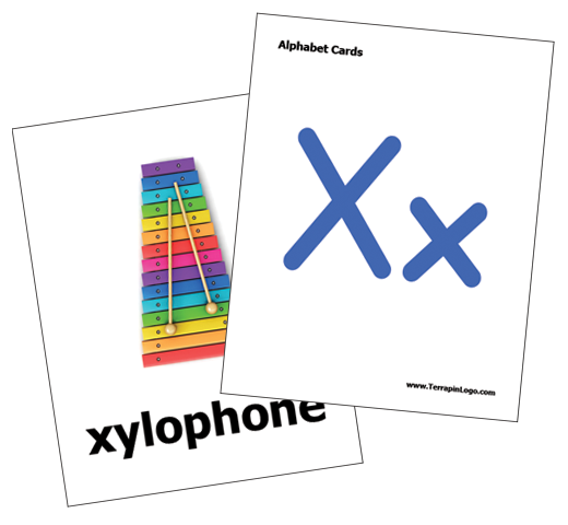 Bee & Blue Bot - Alphabet Cards