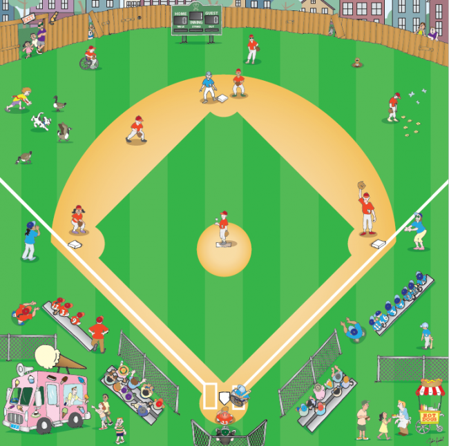 Baseball Mat (Blue-Bot)
