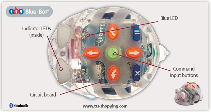 Blue-Bot Store and Charge Bundle- (6 Blue-Bots & Storage Bag & Docking Station)