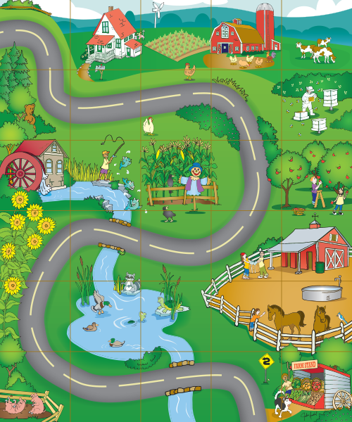 Country Road Mat (Bee-Bot)