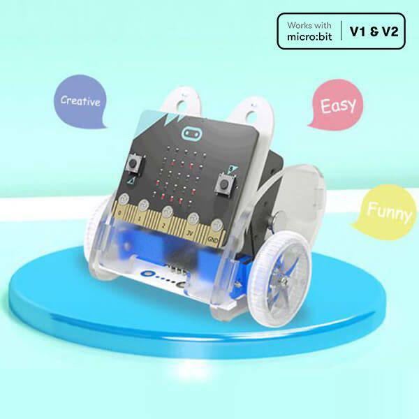 Ring:bit Car v2 Kit :Smart DIY programming car for micro:bit (without micro:bit board) - ElecFreaks