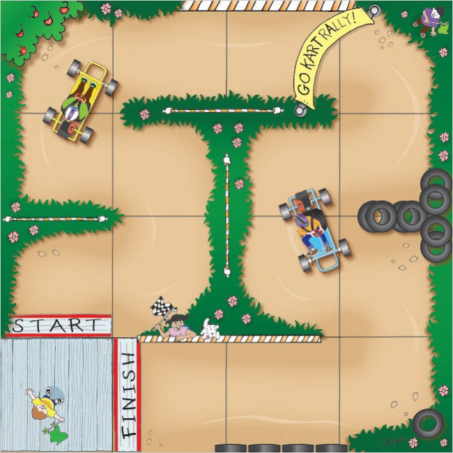 Go Cart Rally Mat (Bee-Bot)