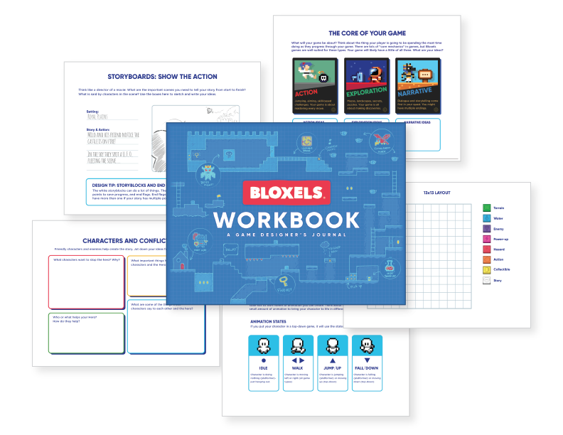 Bloxels EDU: 35 Student Licenses + Ideas & Workbook