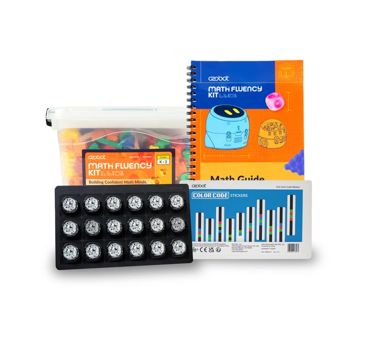 Math Fluency Classroom Kit (K–2) + 18 EVO Robots