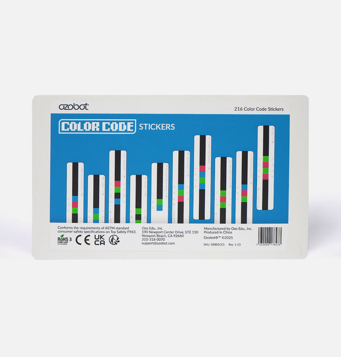 Ozobot Color Code Stickers