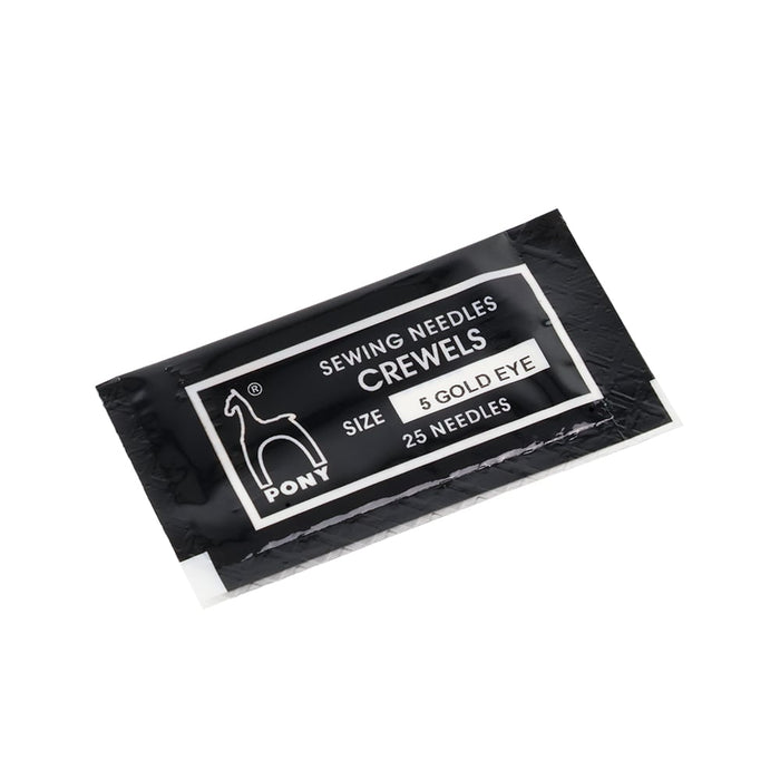Pony Crewels Gold Eye Embroidery Needles, pack of 25