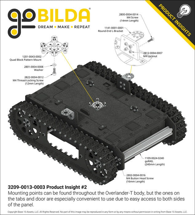 Overlander-T All-Terrain Robot Platform (25lb Payload, 2.3mph)