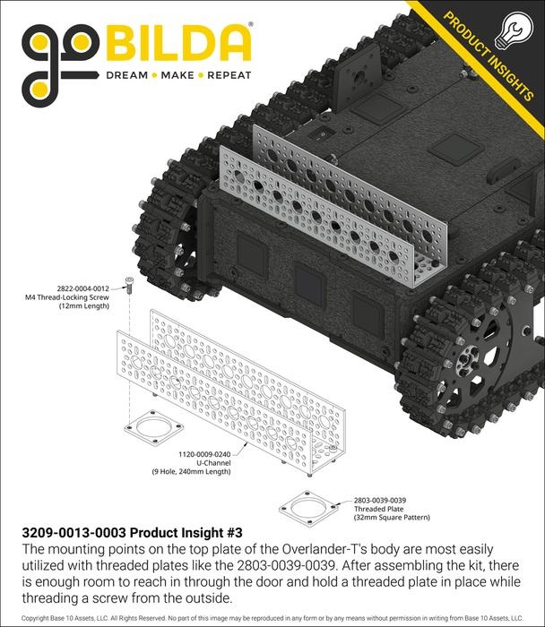 Overlander-T All-Terrain Robot Platform (25lb Payload, 2.3mph)