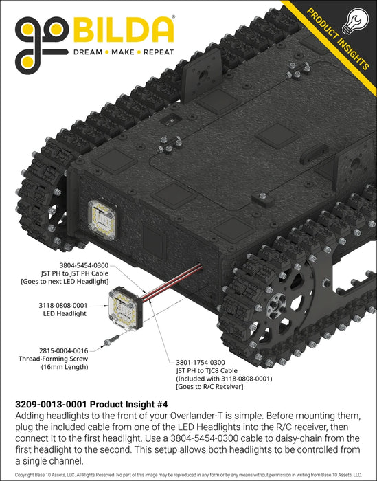 Overlander-T All-Terrain Robot Platform (25lb Payload, 2.3mph)