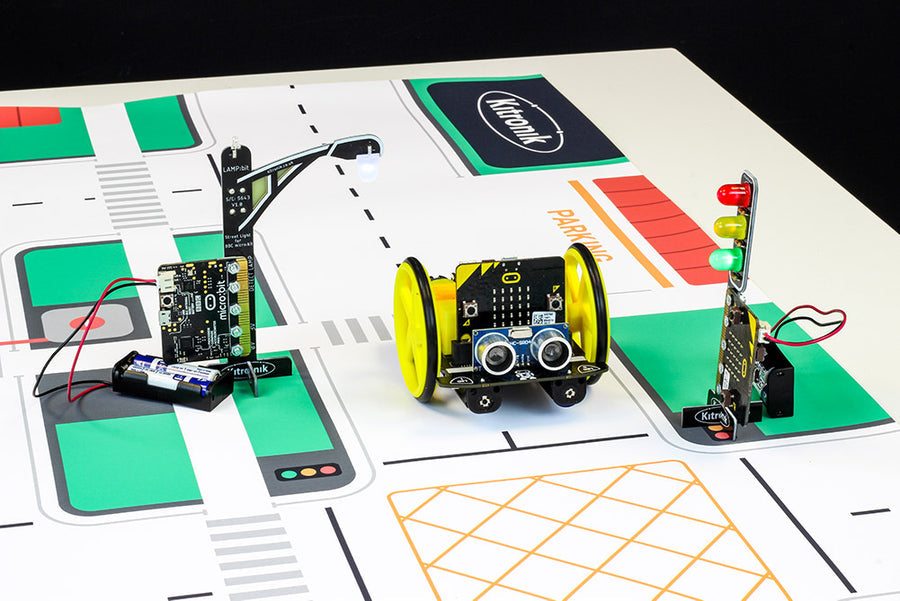 Move Motor Kitronik :MOVE Motor Line Follow Mat Bundle: Includes Mat, Lamp:bit, S ...