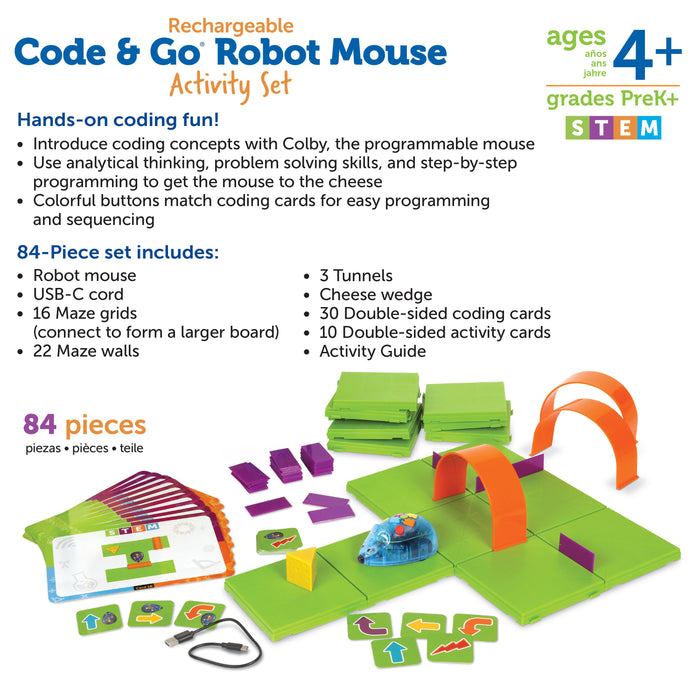 NEW! Rechargeable Code & Go® Mouse Activity Set