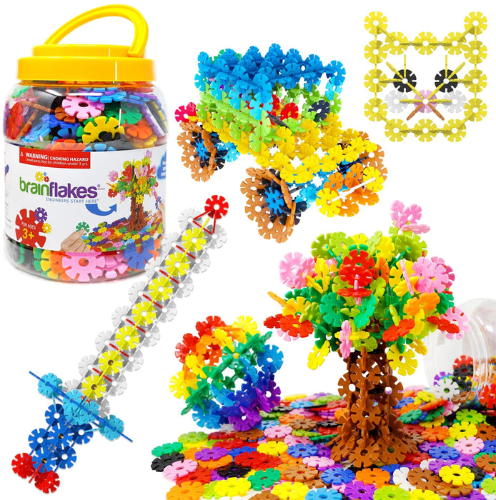 Brain Flakes® 500pcs Interlocking Plastic Disc Set - Classroom Set (10 Units)