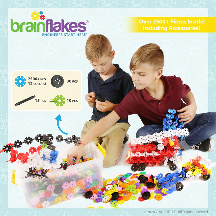 Brain Flakes 2500pcs Build 'n' Build Set - Classroom Set (4 Units)