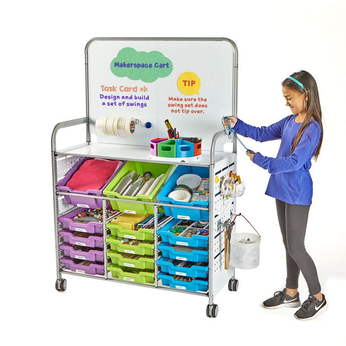 STEM Lab Makerspace Cart, Grades K-5 (Shipping Costs Apply)