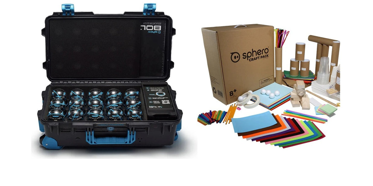 Sphero BOLT+ Power Pack (15 robots: 30 students) + FREE Sphero