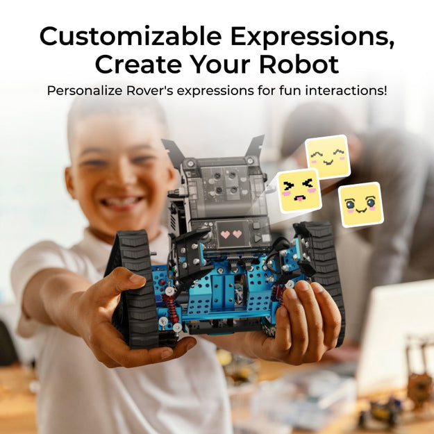 Makeblock mBot2 Rover Robotics Kit - Interactive Emo Robot for Coding Learning and Outdoor Play