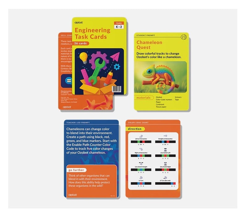 New! Ozobot Engineering Task Cards: K-2 Students