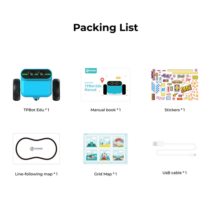 New! ElecFreaks micro:bit TPBot Edu Car Kit