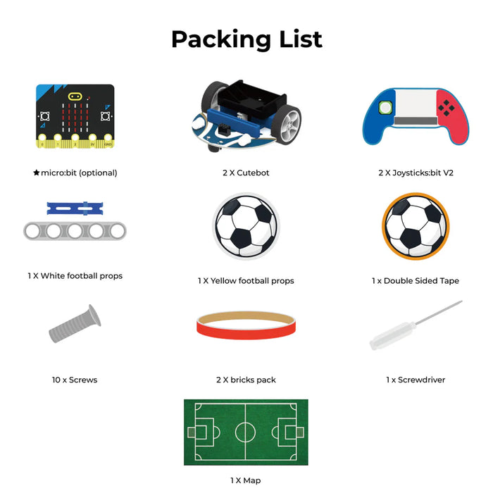 ELECFREAKS micro:bit Cutebot Fun Football Game Kit