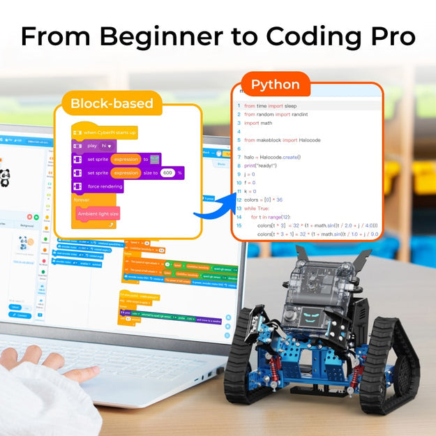 Makeblock mBot2 Rover Robotics Kit - Interactive Emo Robot for Coding Learning and Outdoor Play