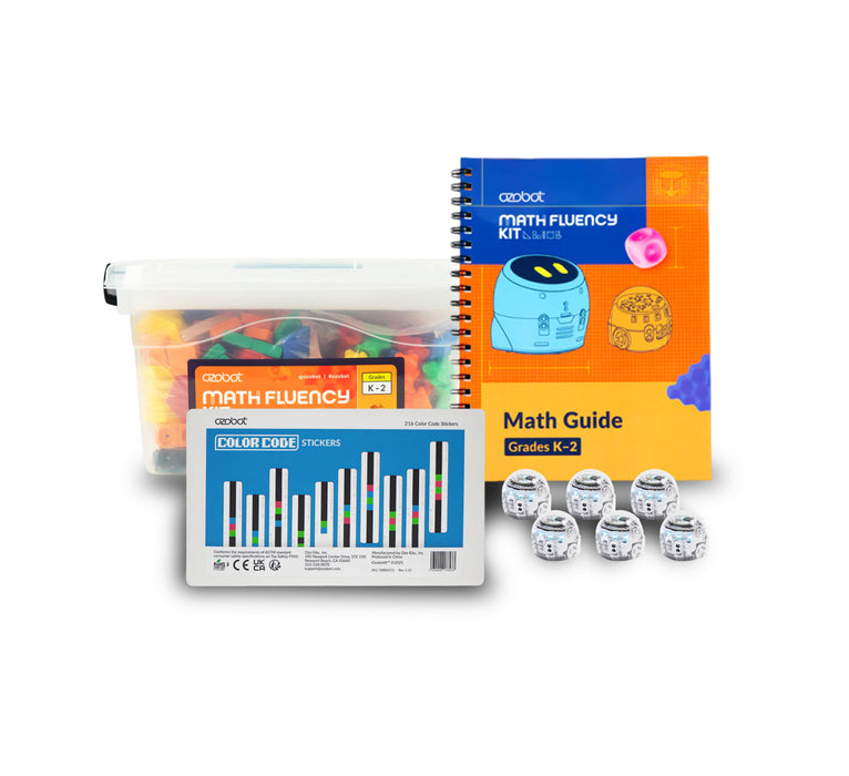 Math Fluency Classroom Kit (K–2) + 6 EVO Robots