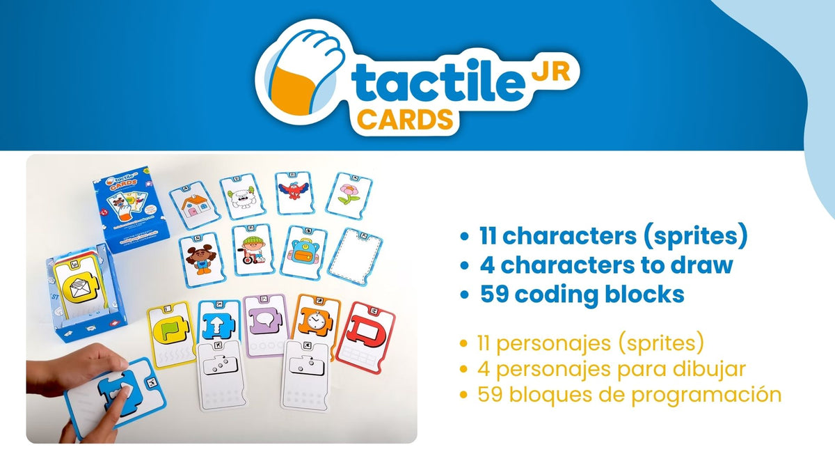 6 Pack - Tactile Jr CARDS - Sale Price!