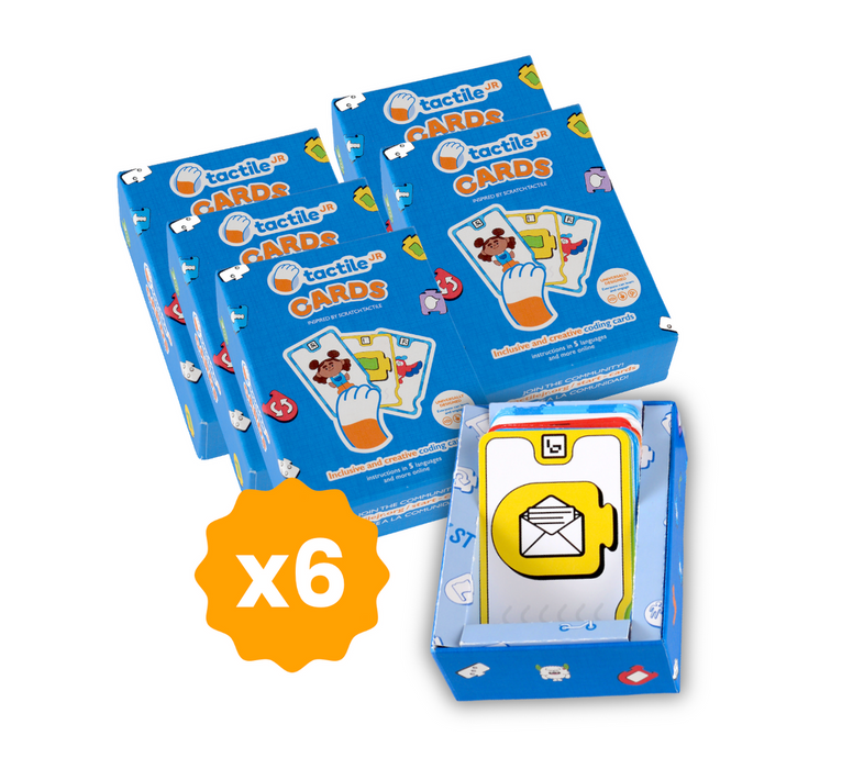 6 Pack - Tactile Jr CARDS - Sale Price!
