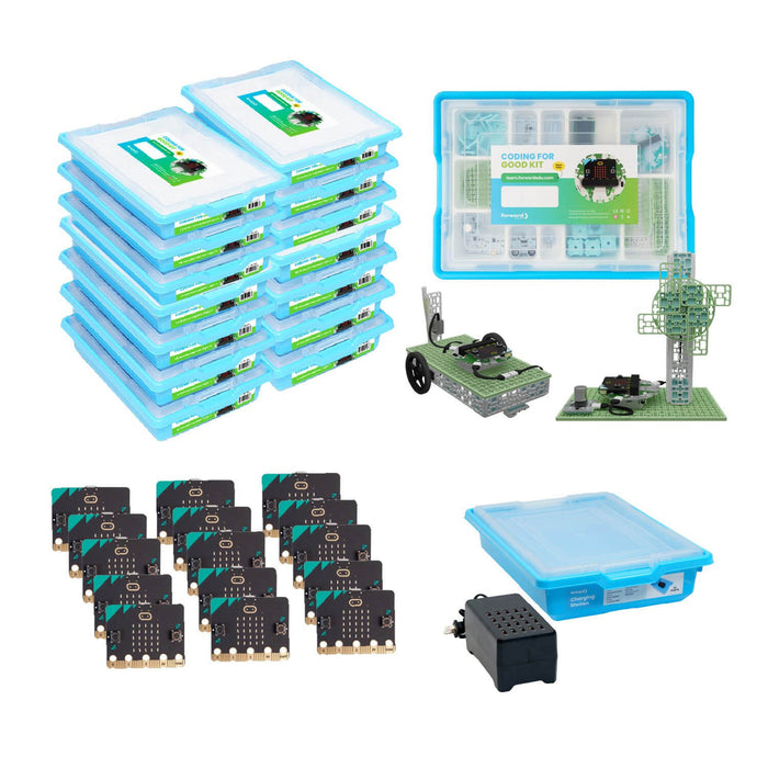 CODING Power Bundle (Coding for Good Kits + micro:bit + Charging Station)