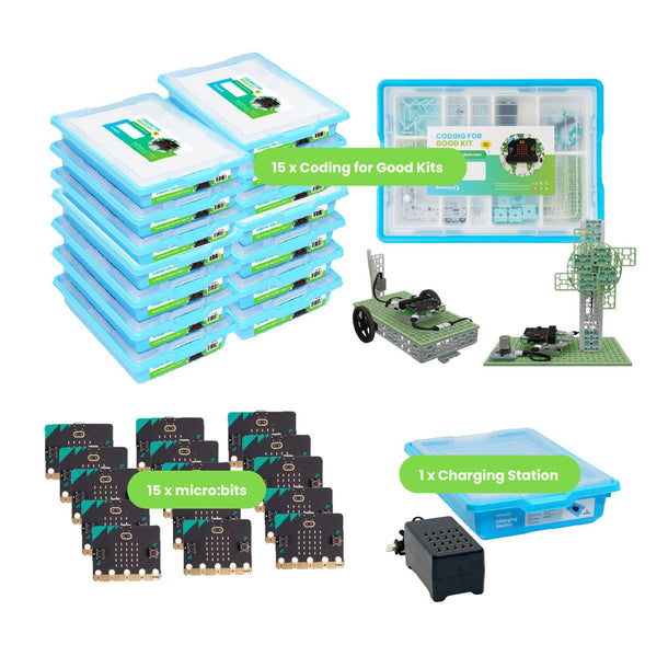 CODING Power Bundle (Coding for Good Kits + micro:bit + Charging Station)