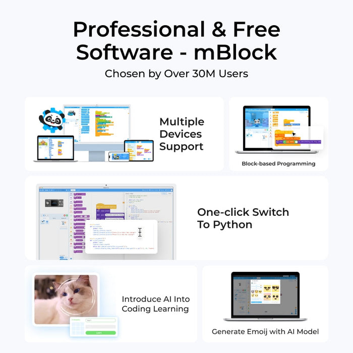 Makeblock mBot2 Rover Robotics Kit - Interactive Emo Robot for Coding Learning and Outdoor Play