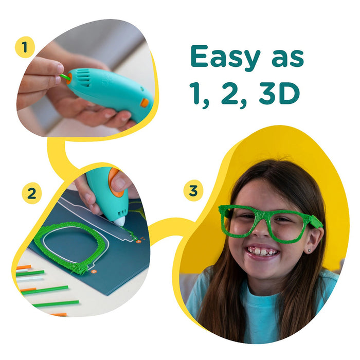 3Doodler Start+ Essentials 3D Printing Pen Set - (1 x Start 3D Pens) Ages 6 -13