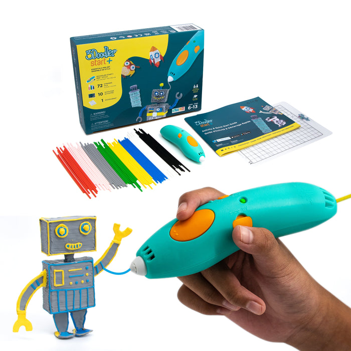 3Doodler Start+ Essentials 3D Printing Pen Set- (Ages 6 -13)