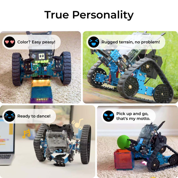 Makeblock mBot2 Rover Robotics Kit - Interactive Emo Robot for Coding Learning and Outdoor Play