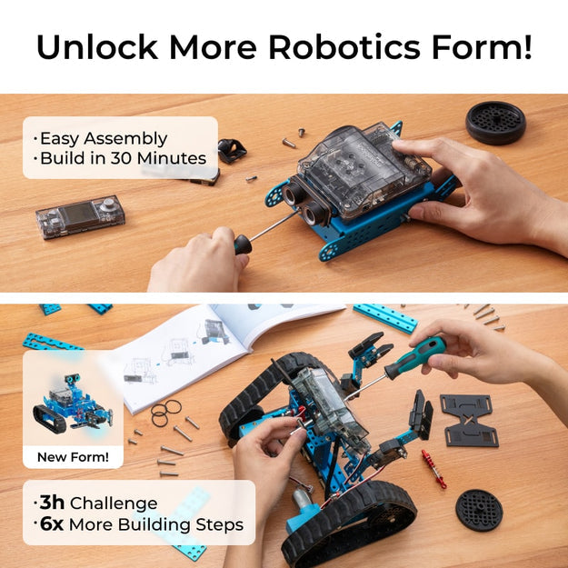 Makeblock mBot2 Rover Robotics Kit - Interactive Emo Robot for Coding Learning and Outdoor Play