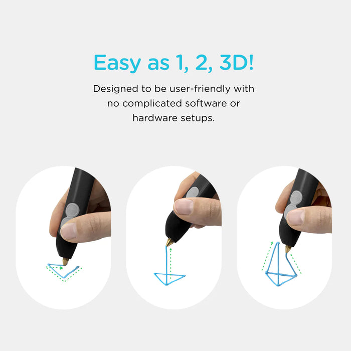 3Doodler Flow Essentials 3D Printing Pen Set (Single Unit)
