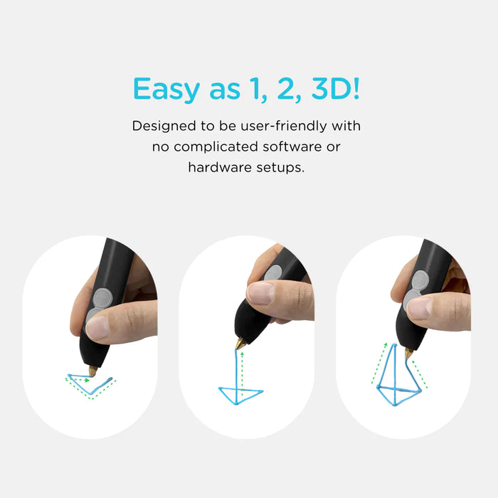 3Doodler Flow Essentials 3D Printing Pen Set - 15 Pens Classroom Sets + 15 Filament Packs