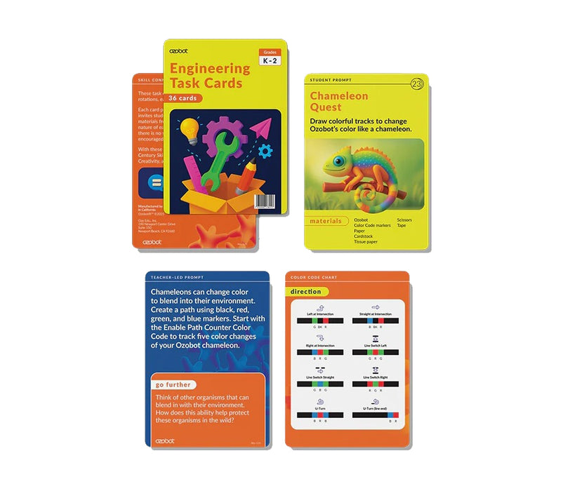 New! Ozobot Engineering Task Cards: K-2 Students