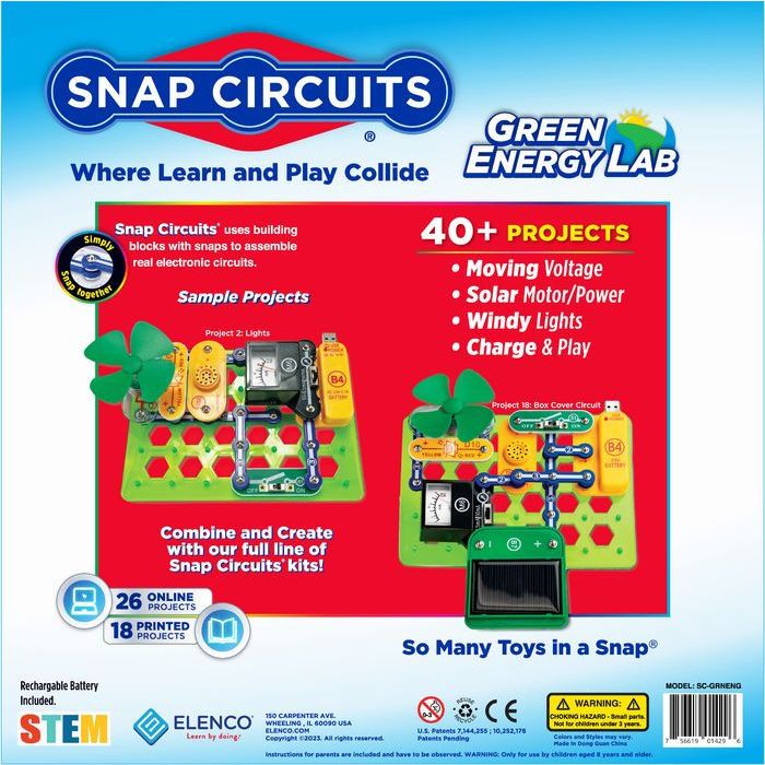 New! Snap Circuit Green Energy Kit