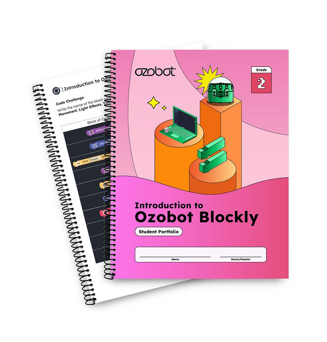 Introduction To Ozobot Blockly Curriculum: Student Portfolios (12 Pack)